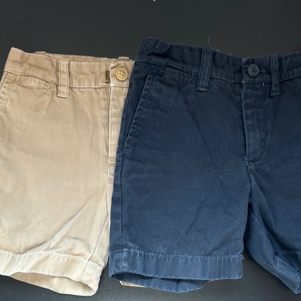 Two-pack Crewcuts Casual Chino Shorts blue/khaki